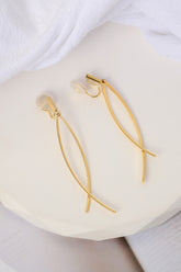 18K Gold Plated Clip-On Earrings